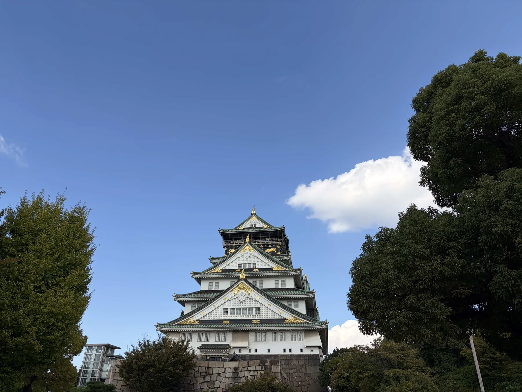Castillo de Osaka en Japón